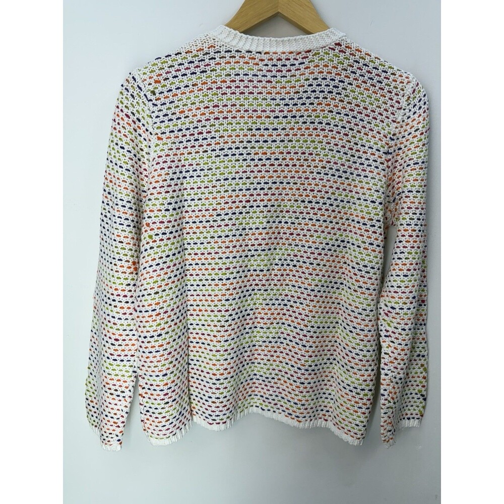 NEW VITANGE Appleseeds Women Sz PM Crochet Cardigan Sweater - Picture 3 of 15